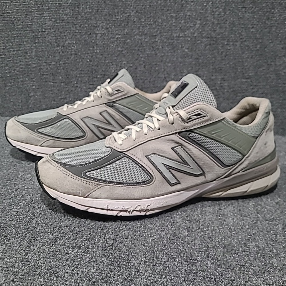 New Balance 990v5 Shoes Mens Size 14 B Athletic Running Gray M990GL5